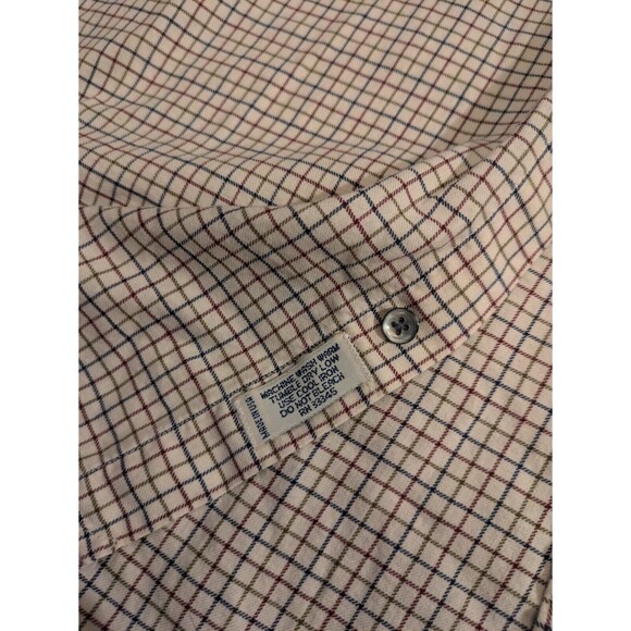Vintage Burberry Flannel Plaid Brushed Cotton Button Up Shirt Men's Medium - Picture 4 of 7